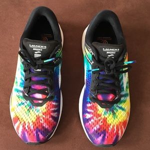Brooks tie dye running shoes